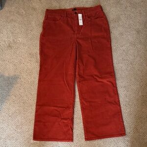 J. Crew Women's Wide Leg Pants in Rust